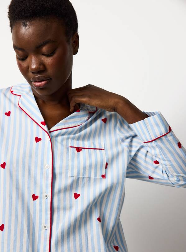 Blue Valentine's Striped Traditional Pyjamas 22
