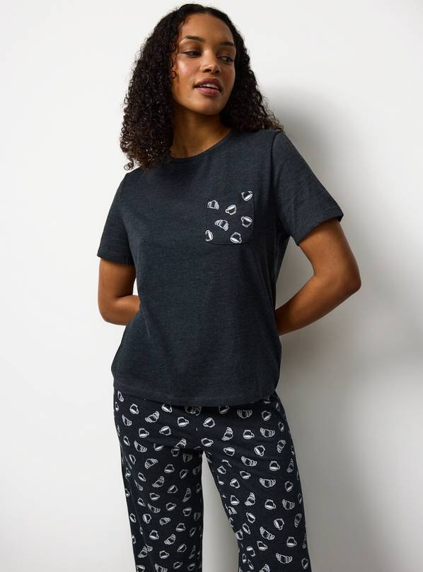 Mono Croissant Pyjama Set S
