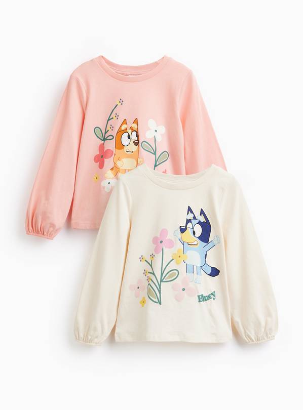 Bluey Print Long Sleeve Tops 2 Pack 2-3 years