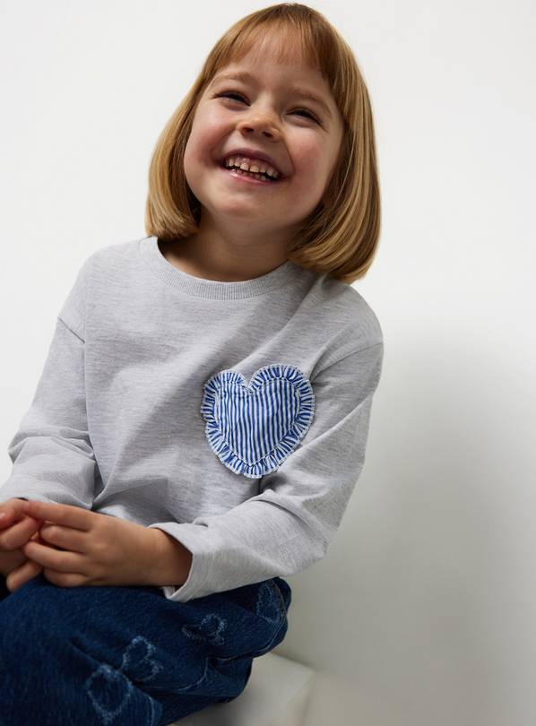 Grey Woven Pocket Relaxed Top 4-5 years