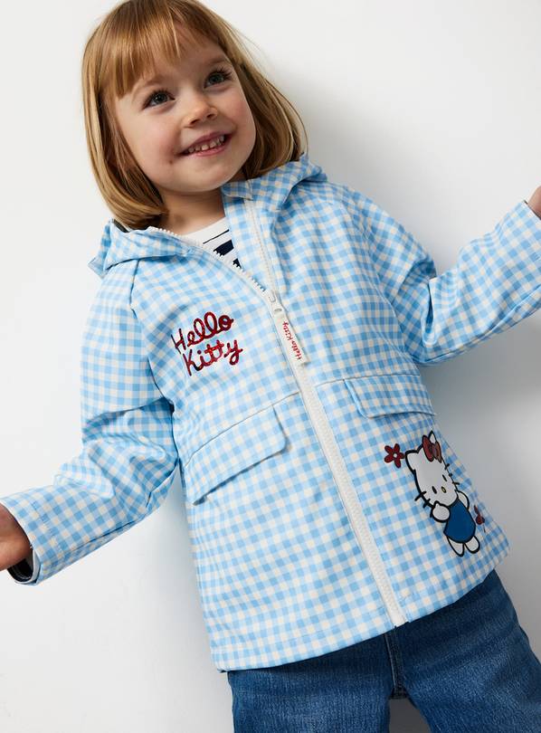 Blue Hello Kitty Checked Mac 4-5 years