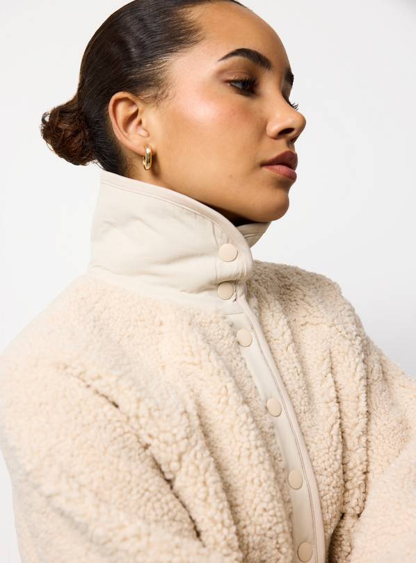 Cream Borg Fleece Jacket XXL