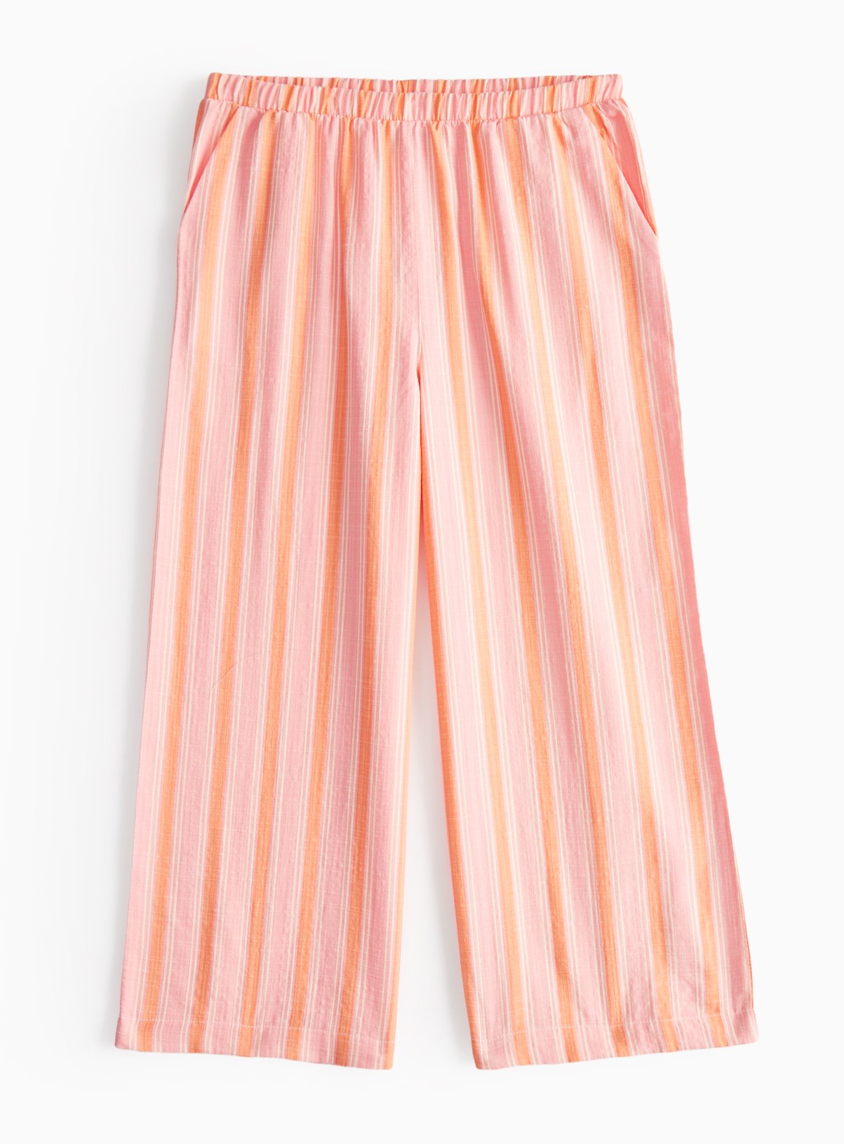 Orange Orange Stripe Woven Wide Leg Trousers - Tu by Sainsbury's