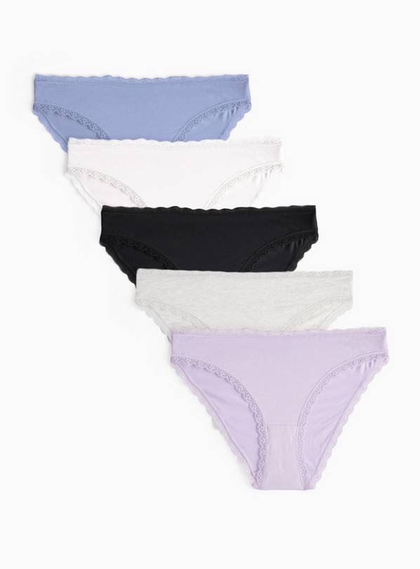 Lilac & Navy Brazilian Briefs 5 Pack 18