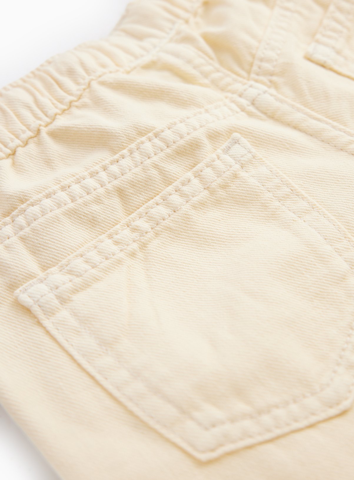 Cream Wide Leg Pull On Jeans 11 years - Image 2 thumbnail