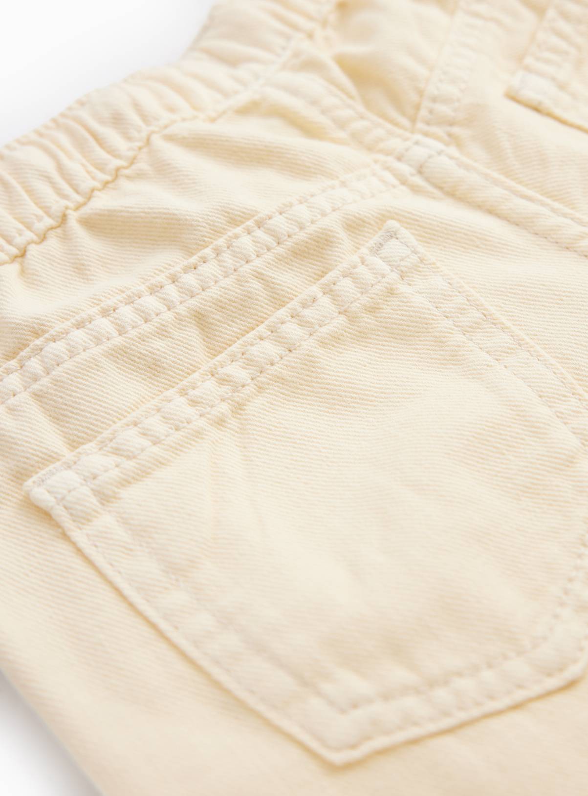 Cream Wide Leg Pull On Jeans 11 years - Image 2