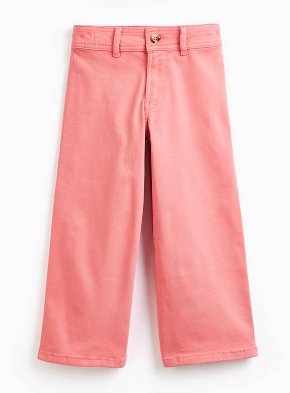 Pink Wide Leg Stretch Jeans 10 years
