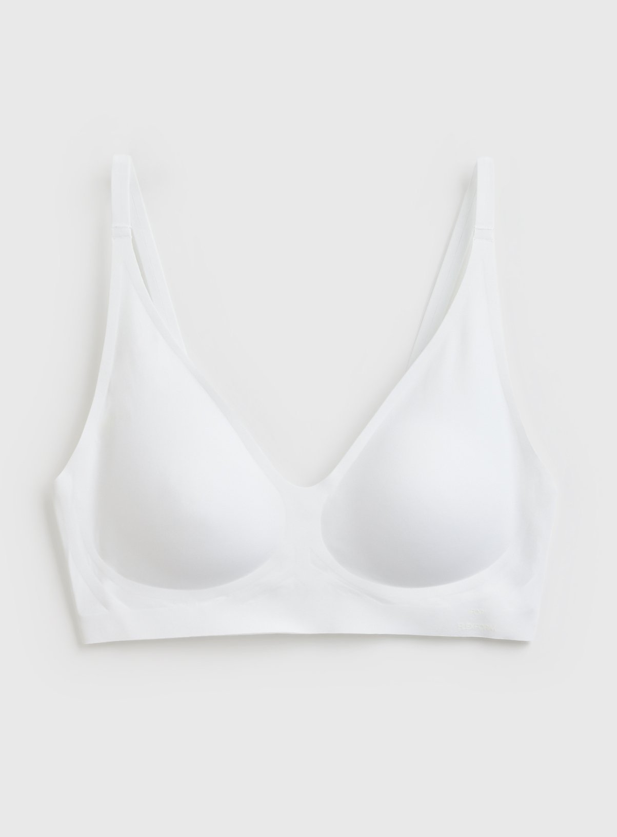 Flexform™ White High Apex Bonded Plunge Bra XL - Image 2 thumbnail