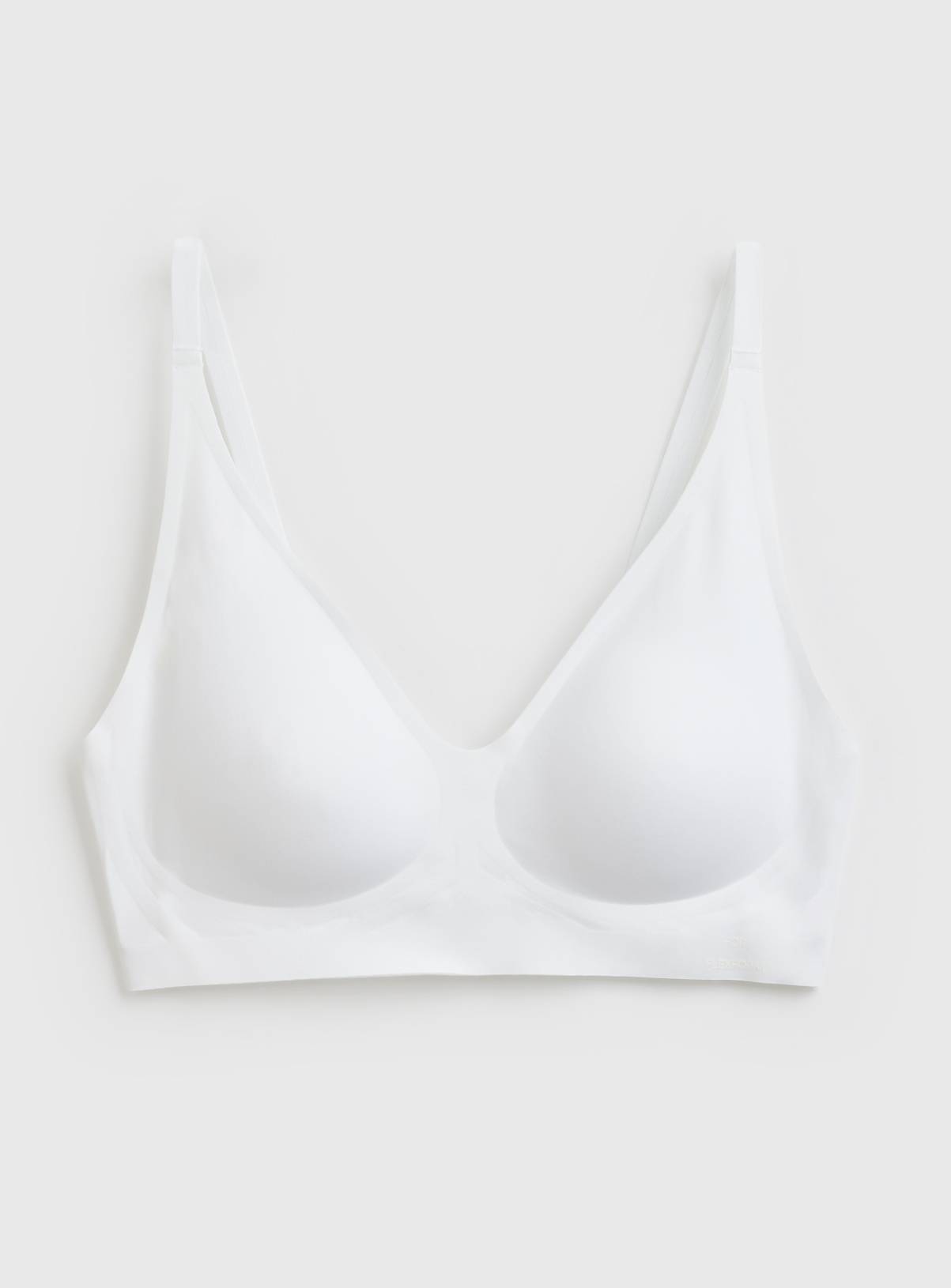 Flexform™ White High Apex Bonded Plunge Bra XL - Image 2