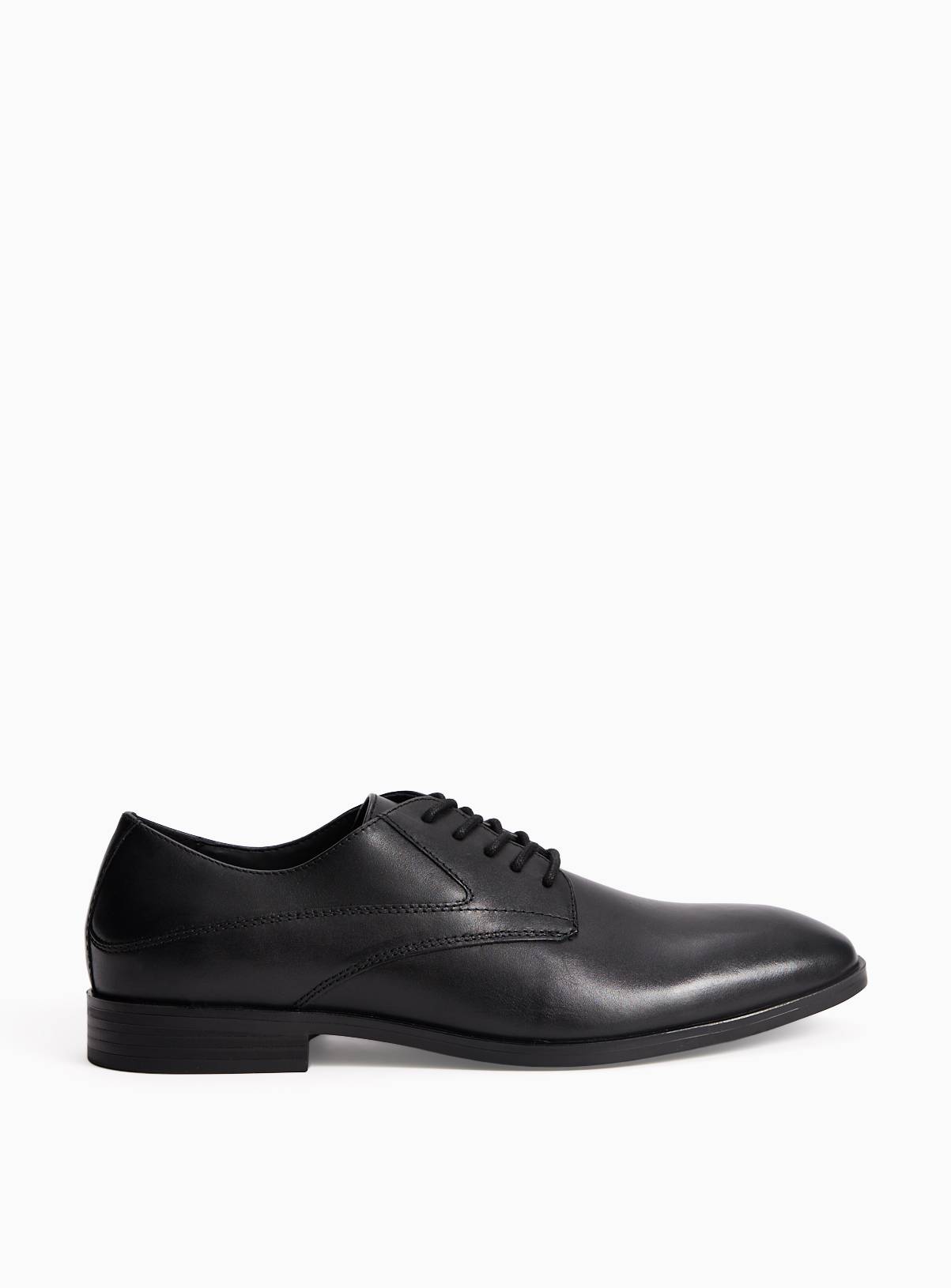 Black Leather Lace Up Shoes 8 - Image 2
