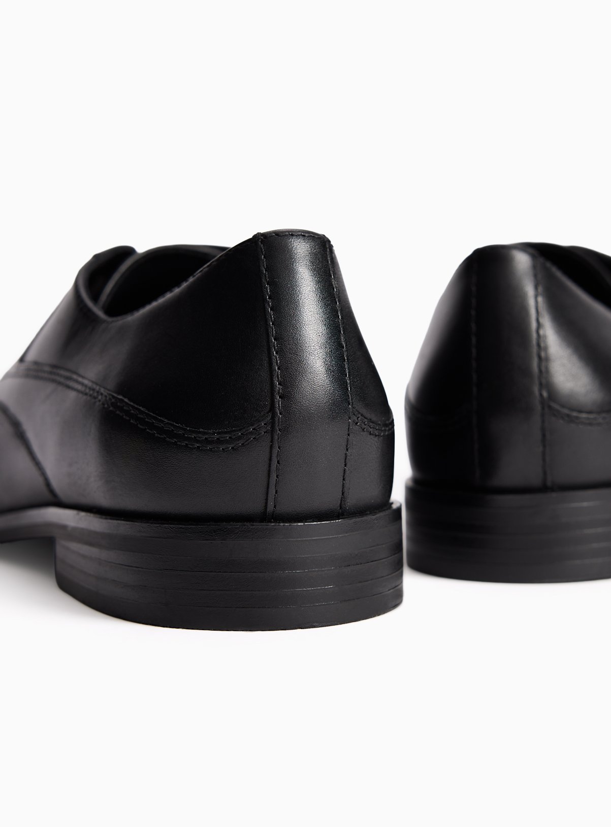 Black Leather Lace Up Shoes 8 - Image 4 thumbnail