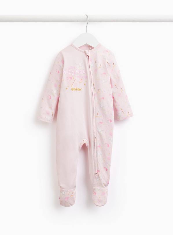 Pink Harry Potter Sleepsuit Newborn