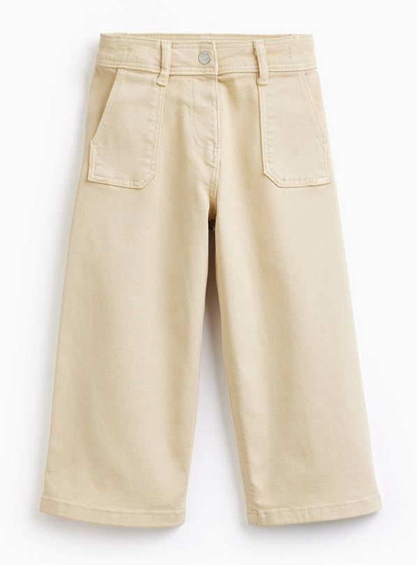 Yellow Stretch Wide Leg Trousers 6-7 years
