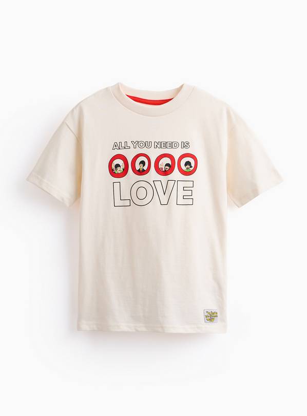 White Beatles Love Graphic T-Shirt 2 years