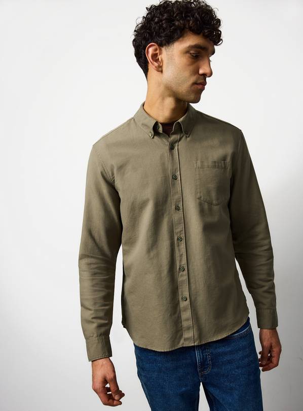 Khaki Oxford Shirt XXL