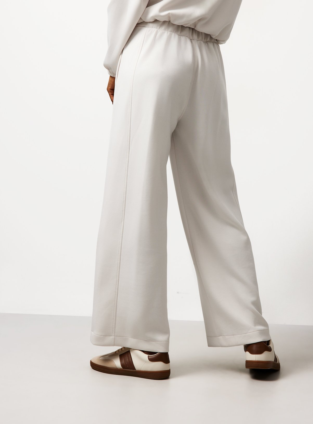 Cream Wide Leg Co-ord Trousers L - Image 4 thumbnail