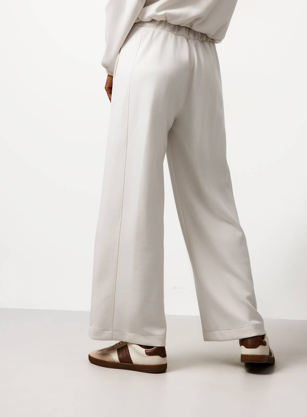 Cream Wide Leg Co-ord Trousers L - Image 4
