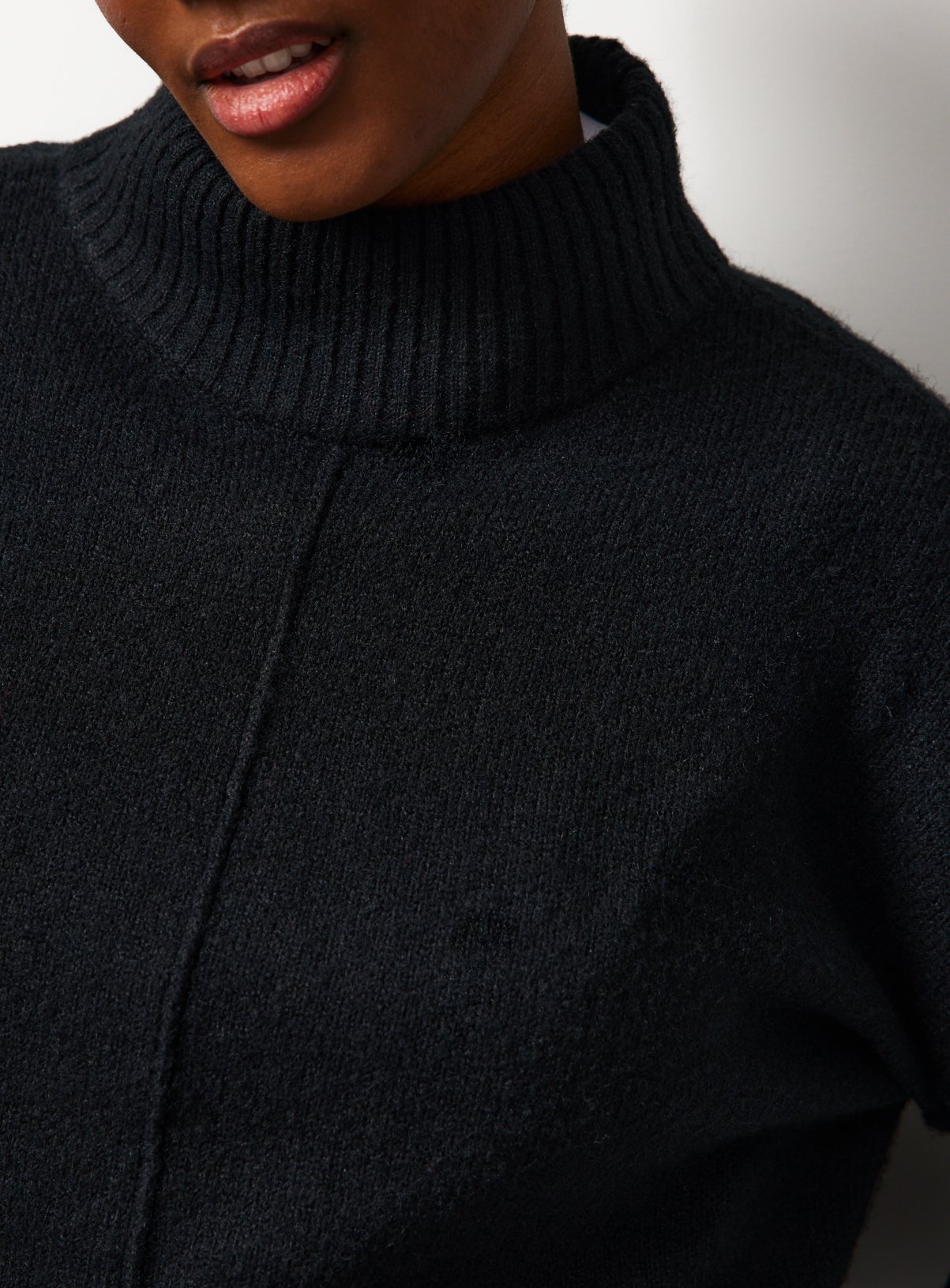 Black Seam Detail High Neck Tunic XXL - Image 2 thumbnail