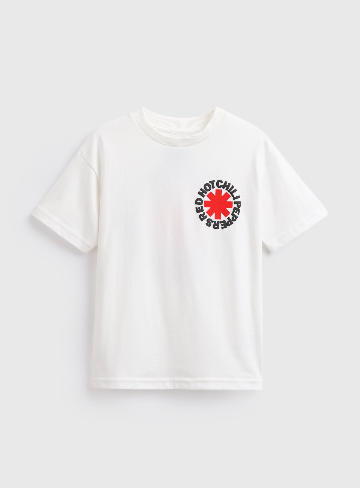 White White Red Hot Chilli Peppers Band T-Shirt - Red Hot Chili Peppers by Sainsbury's