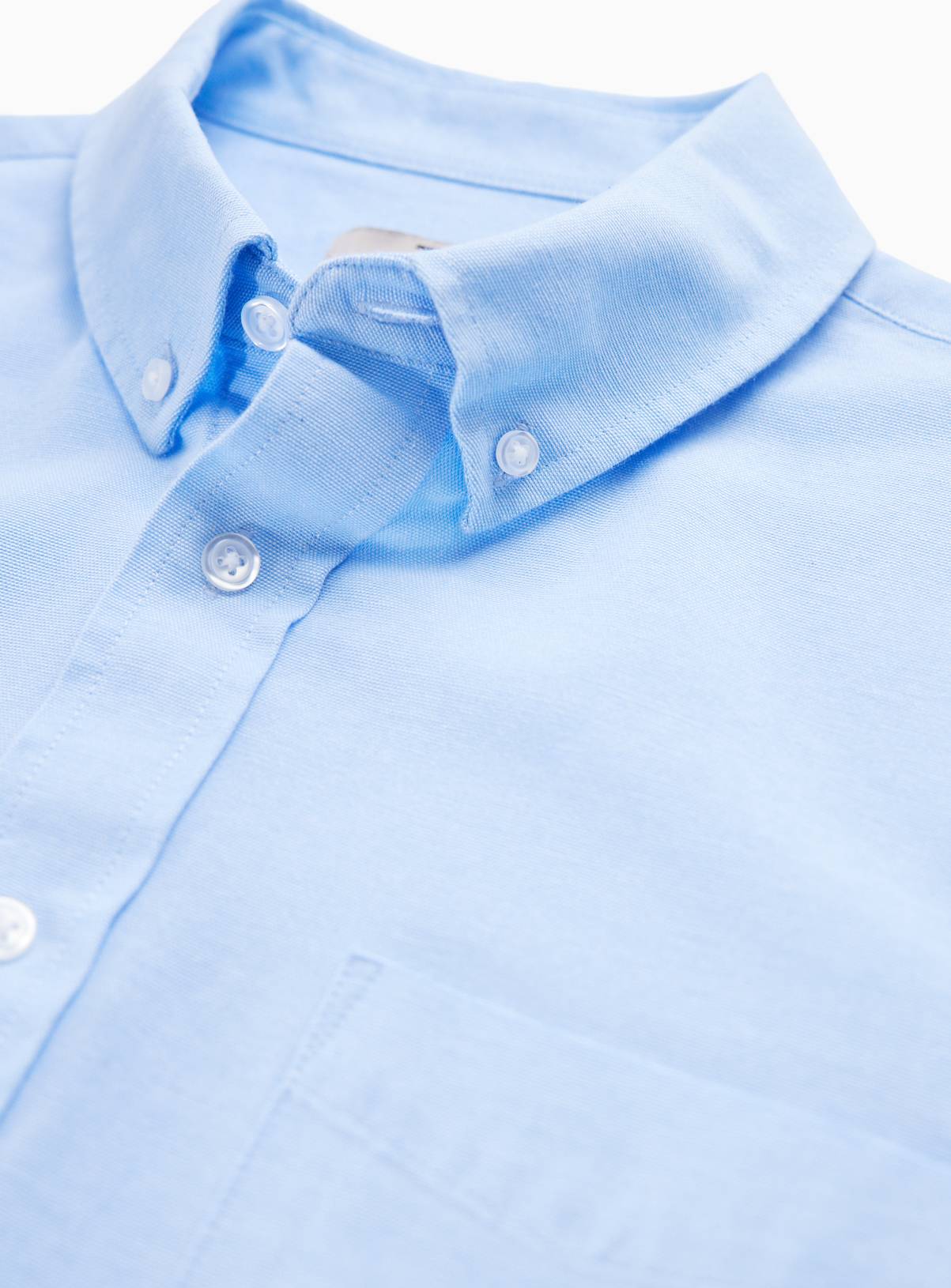 Blue Oxford Shirt M - Image 4