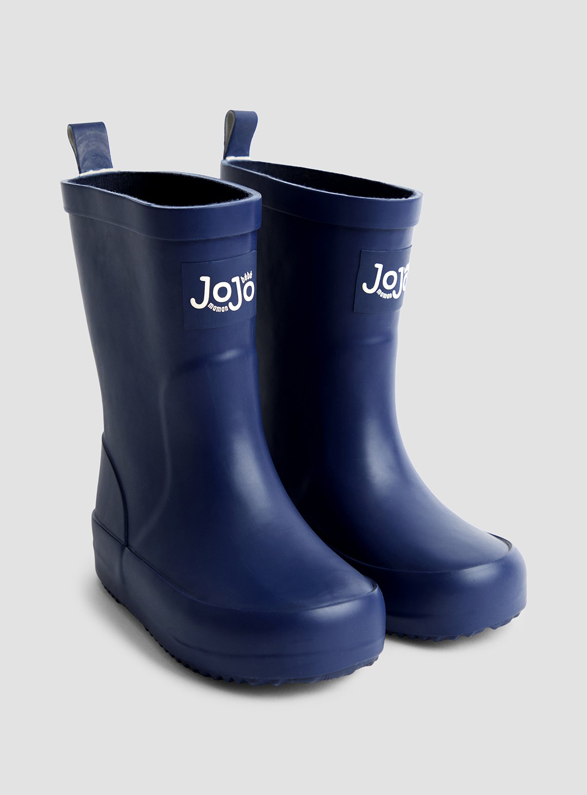 JOJO MAMAN BÉBÉ Plain Wellie Boot Navy 7 Infant - Image 1 thumbnail