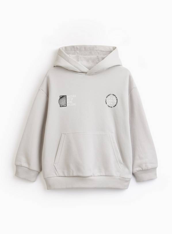 Grey Graphic Hoodie 10 years