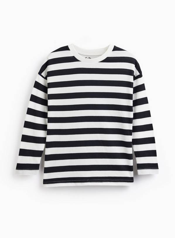Black Striped Long Sleeve Tee 4 years