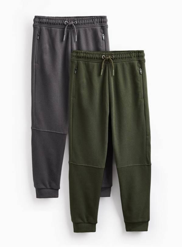 Khaki Ottoman Joggers 2 Pack 12 years