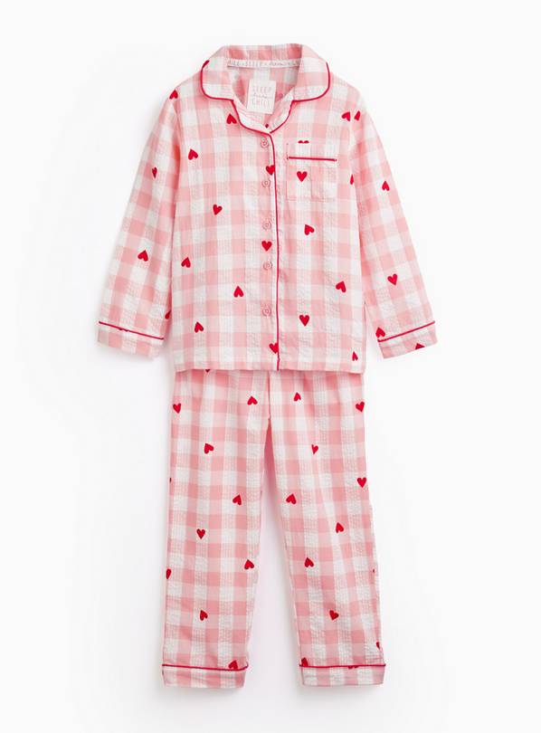 Mini Me Pink Gingham Traditional Pyjamas 3-4 years