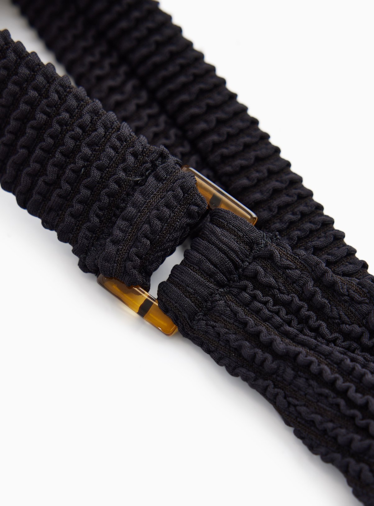 Black Crinkle Square Neck Bikini Top 20 - Image 4 thumbnail