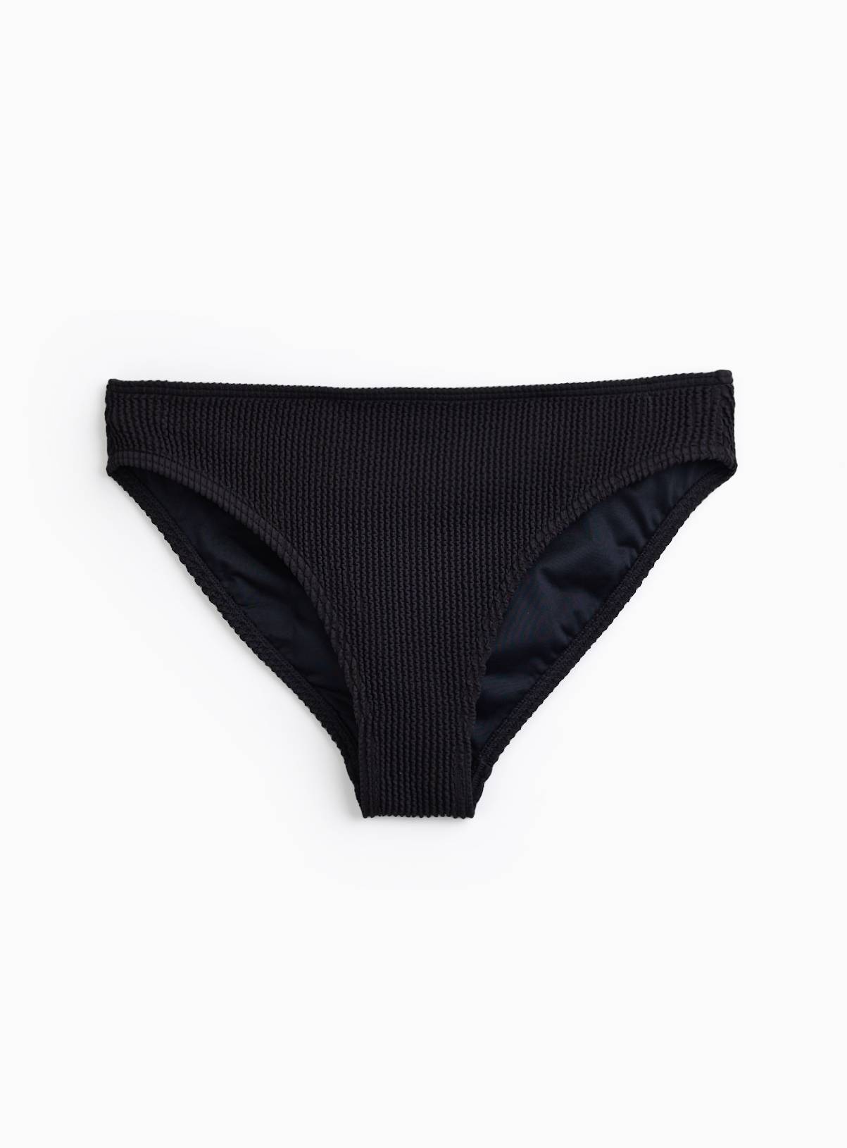 Black Crinkle High Leg Bikini Bottoms 14 - Image 2