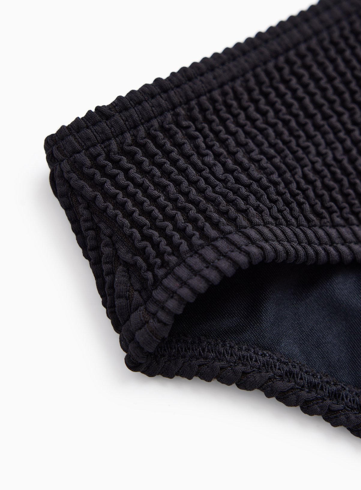 Black Crinkle High Leg Bikini Bottoms 14 - Image 3 thumbnail