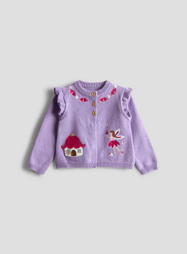 JOJO MAMAN BÉBÉ Tulip And Fairy Pet In Pocket Cardigan 6-12 months