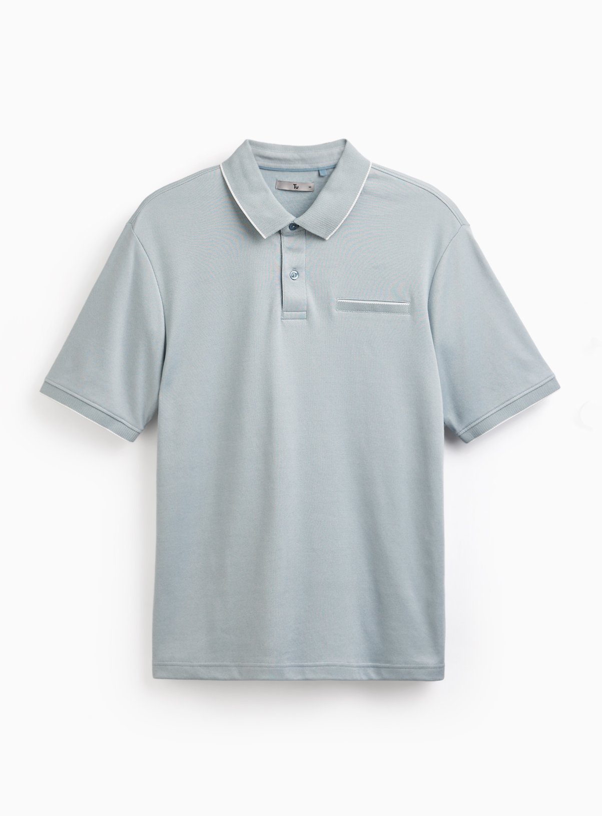 Blue Two Tone Polo XXXL - Image 1 thumbnail
