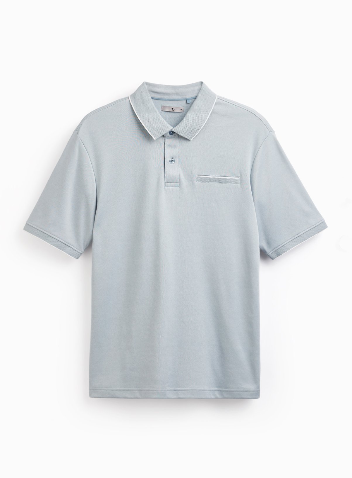 Blue Two Tone Polo XXXL - Image 3 thumbnail