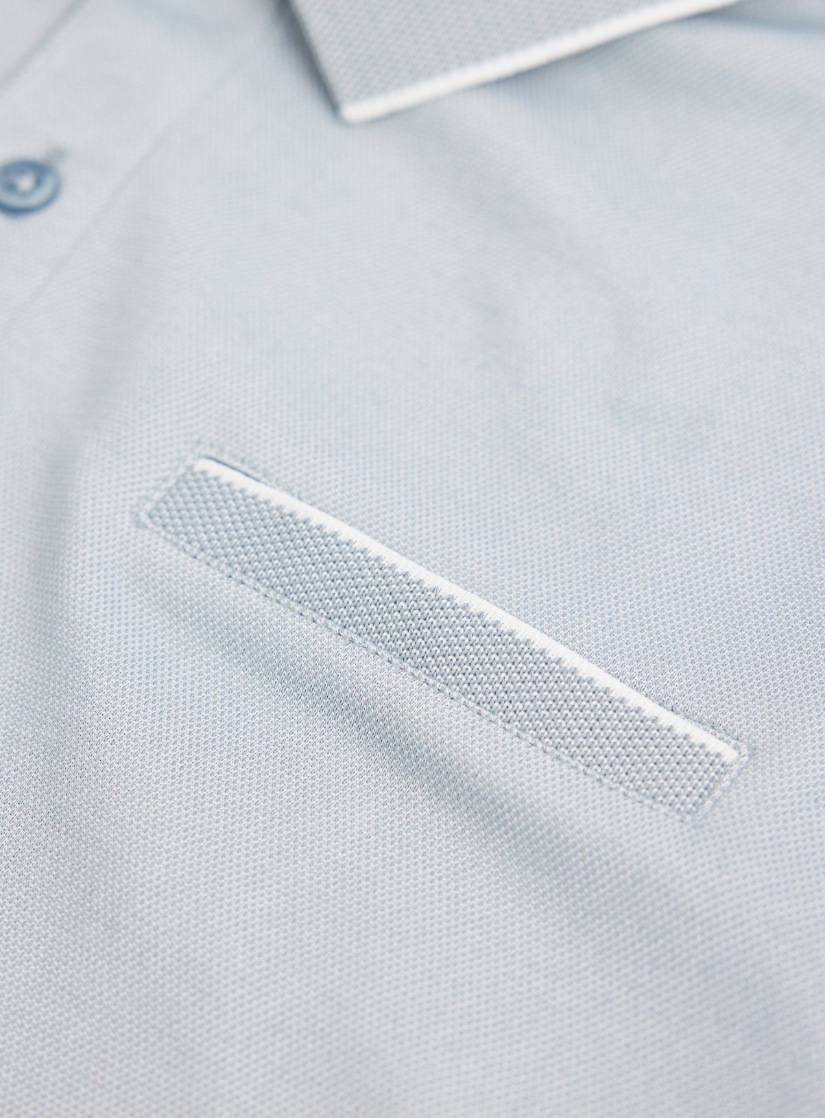 Blue Two Tone Polo XXXL - Image 4 thumbnail