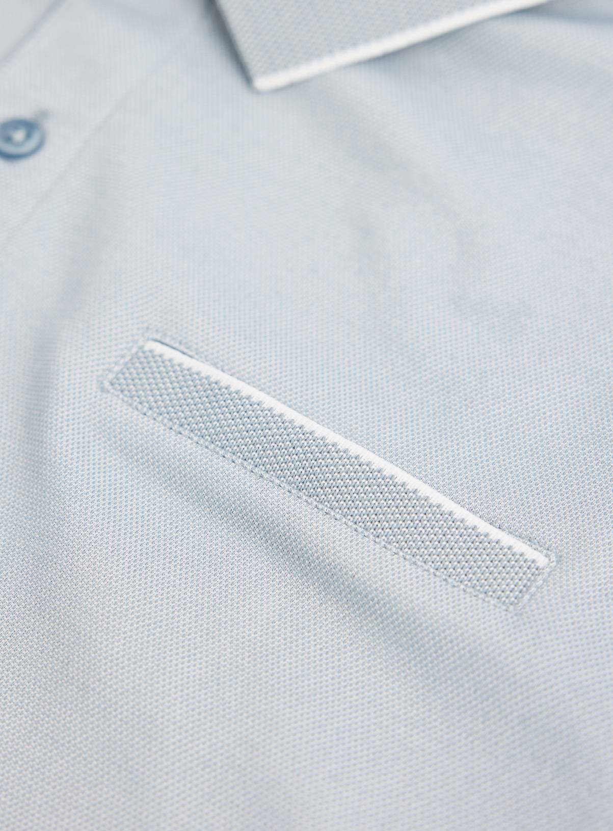 Blue Two Tone Polo XXXL - Image 4