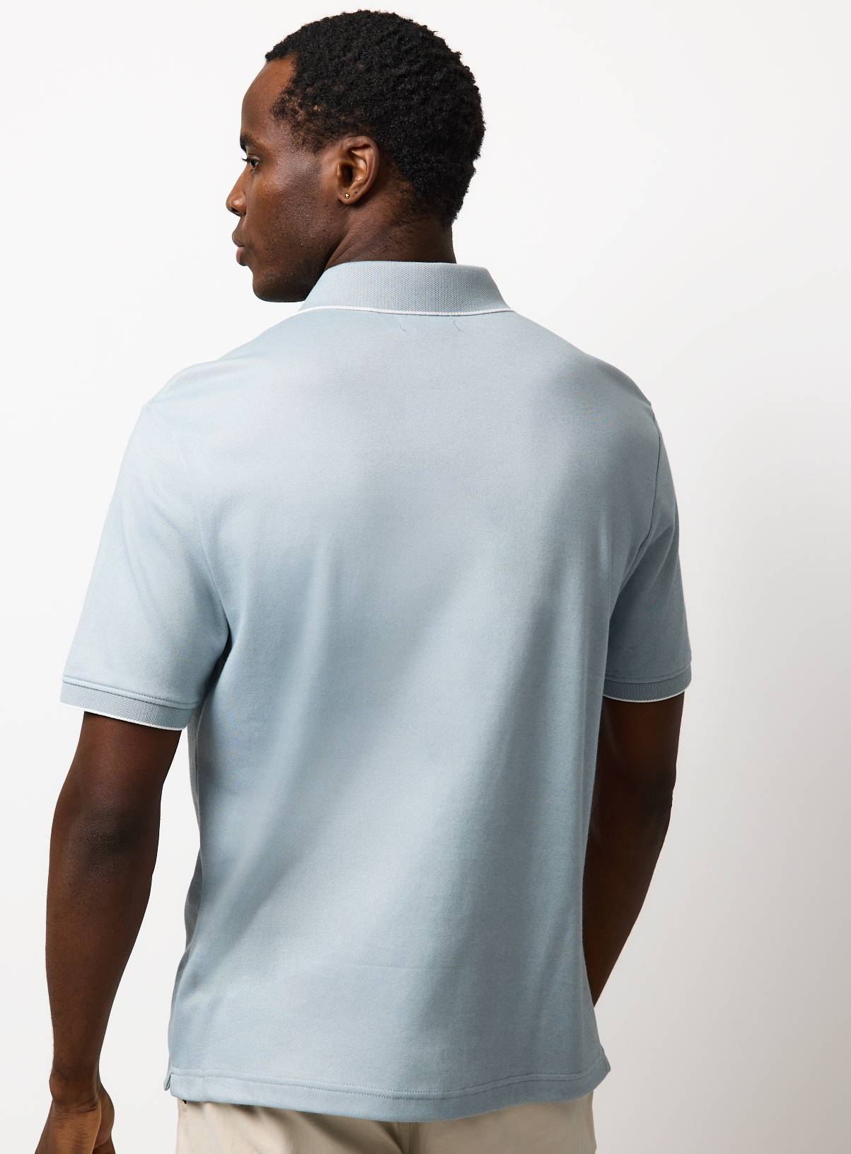 Blue Two Tone Polo XXXL - Image 5