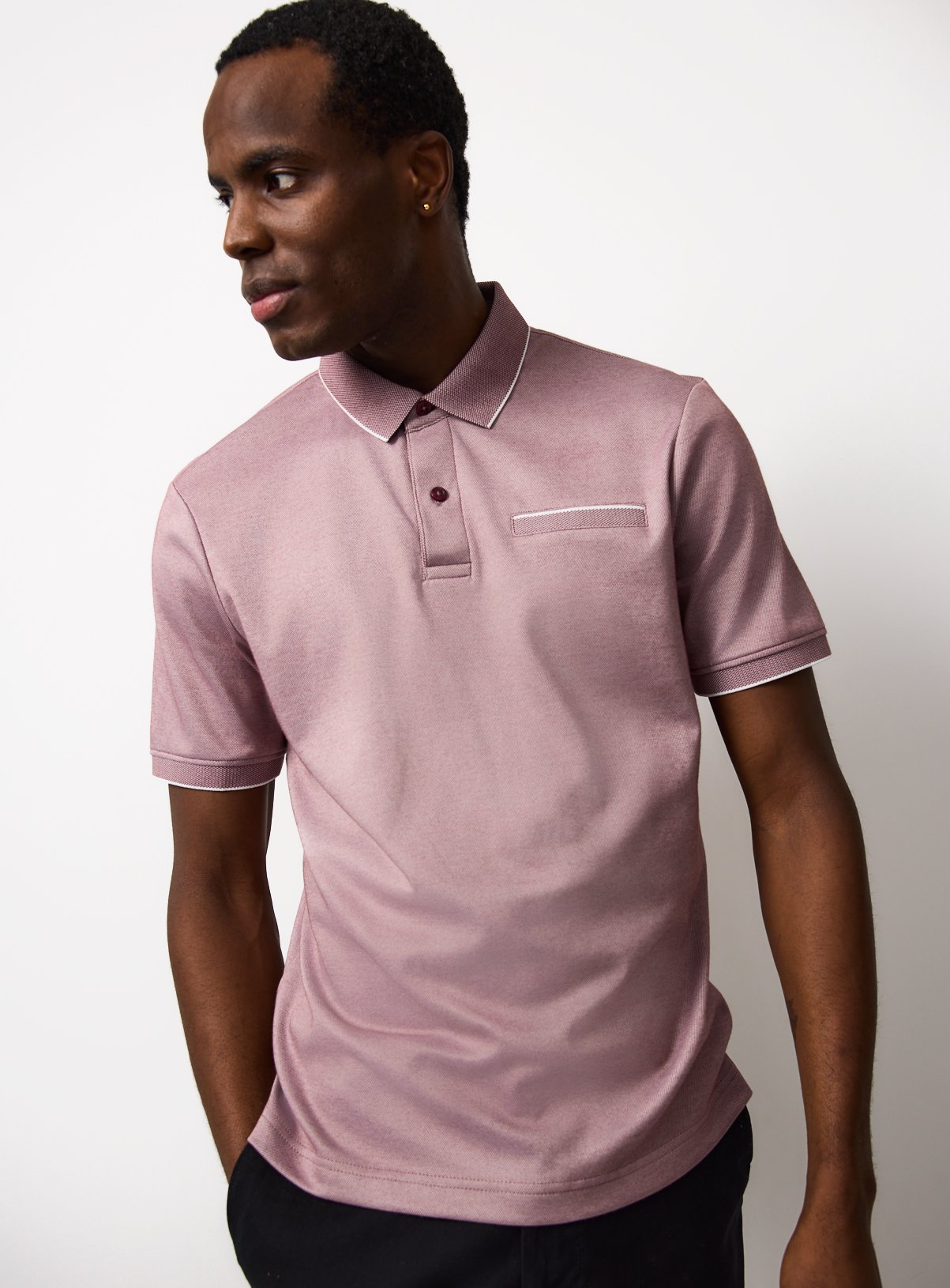 Purple Two Tone Polo S - Image 1 thumbnail