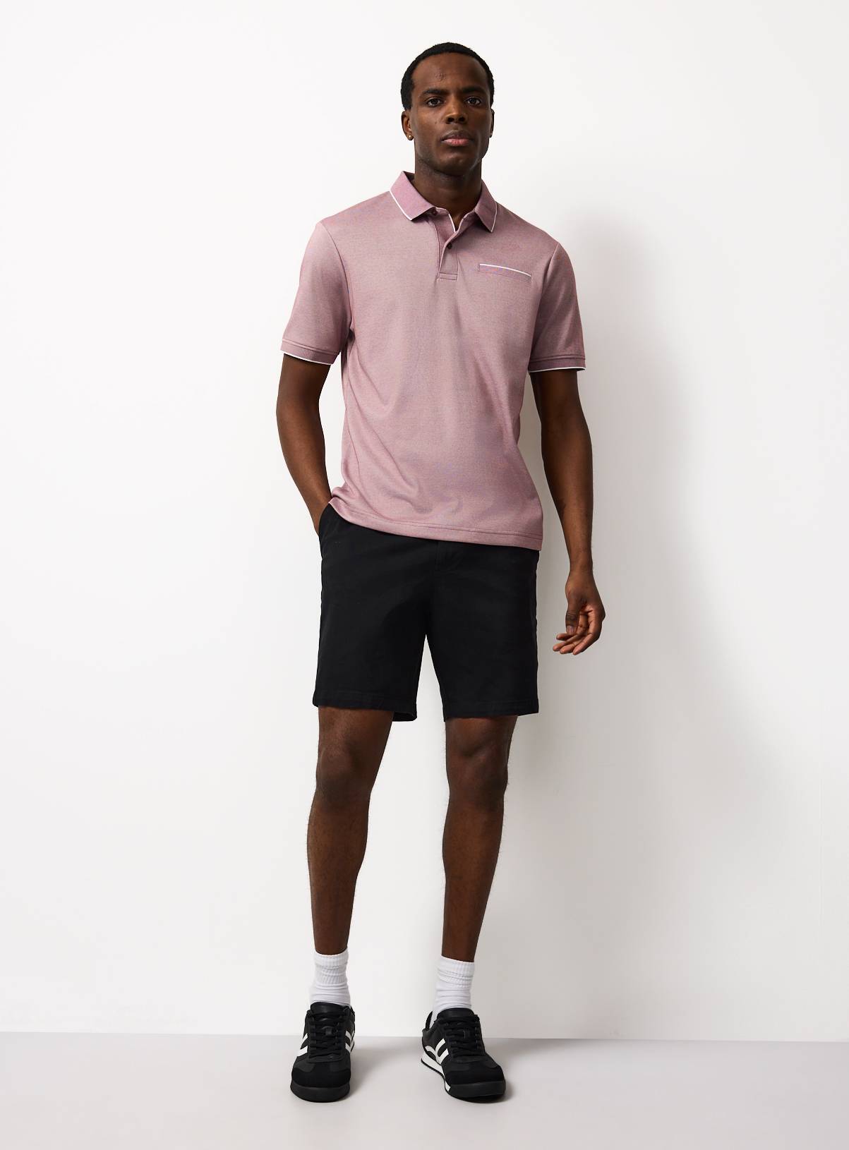 Purple Two Tone Polo S - Image 2
