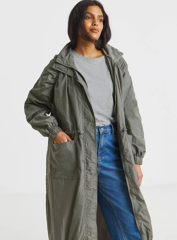 SIMPLY BE Grey Pocket Detail Parachute Parka 10