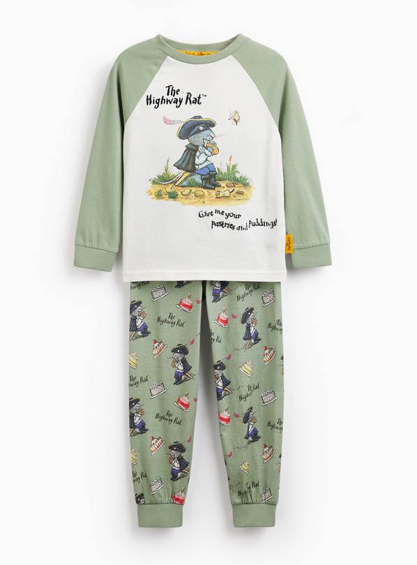 Green The Highway Rat Pyjama Set 2-3 years