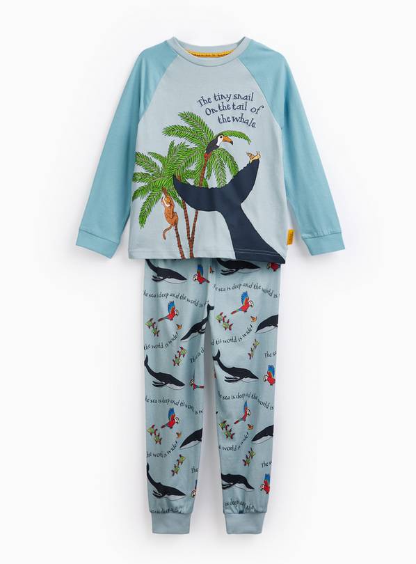 Blue The Snail & The Whale Pyjama Set 4-5 years