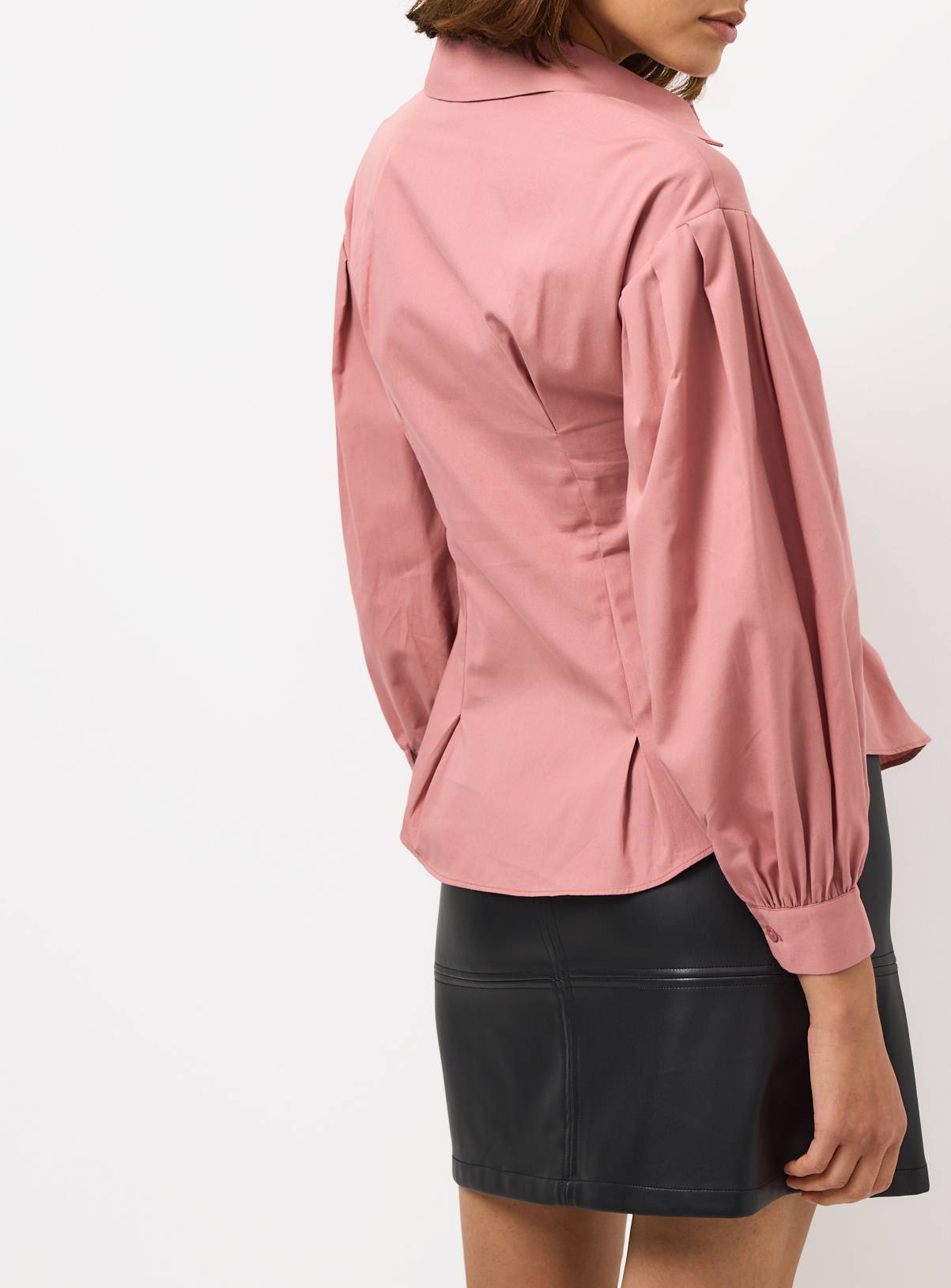 Pink Cinched Waist Detail Shirt 12 - Image 4
