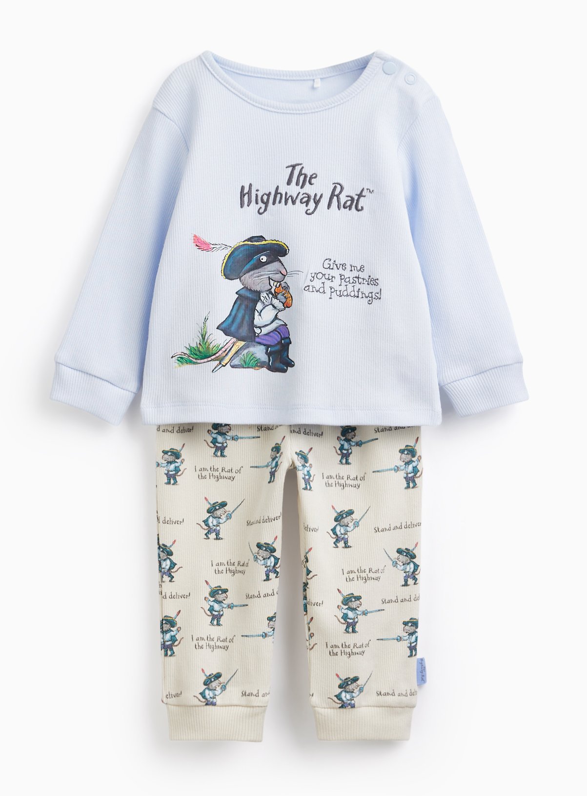 The Highway Rat Print Pyjama Set 9-12 months - Image 1 thumbnail