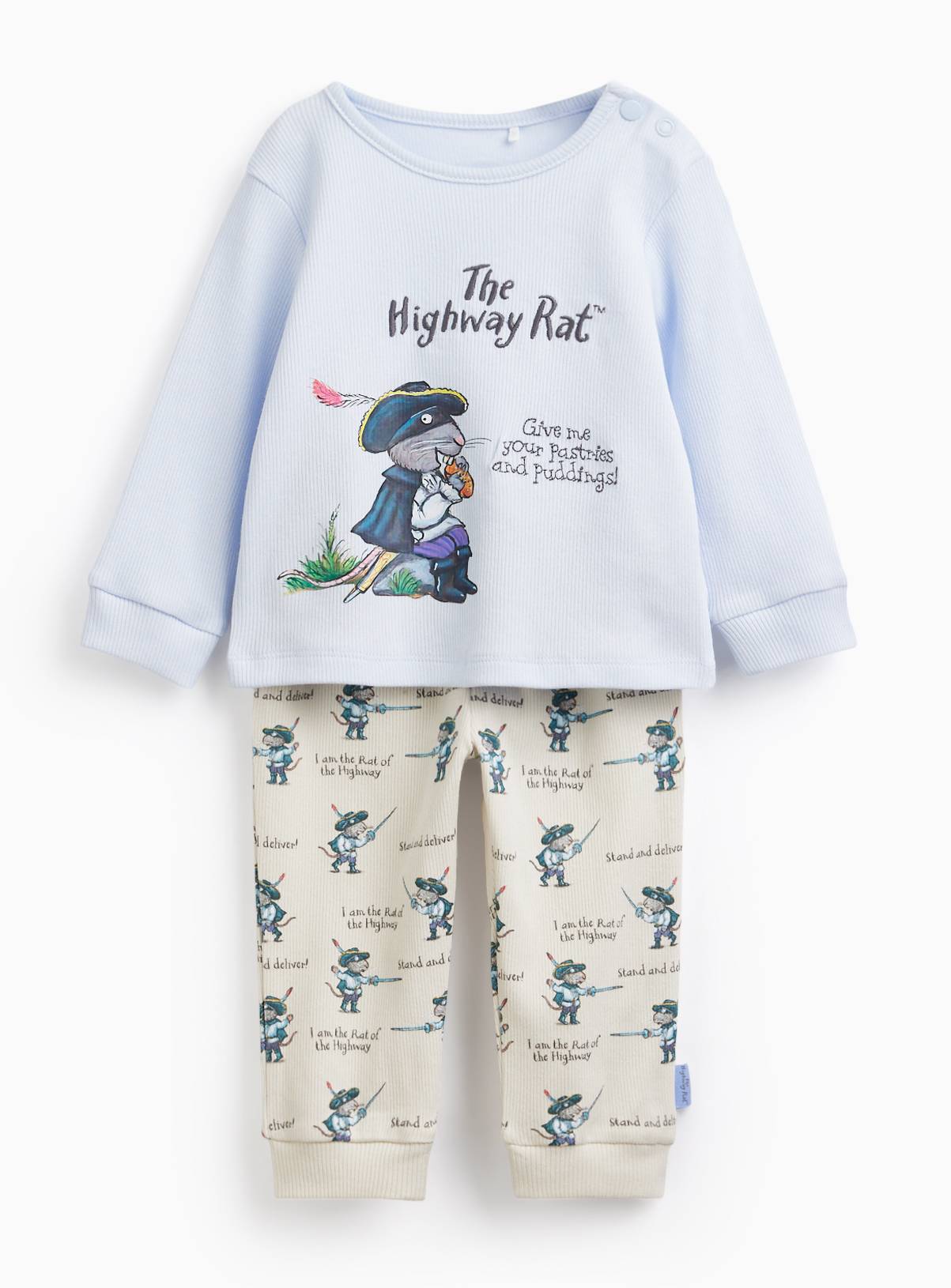 The Highway Rat Print Pyjama Set 9-12 months - Image 1