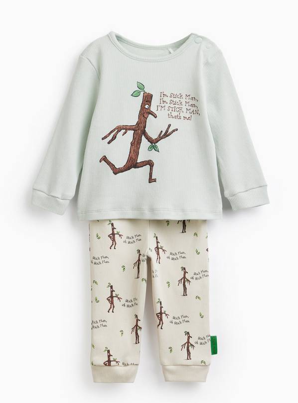 Green Stick Man Print Pyjama Set 18-24 months