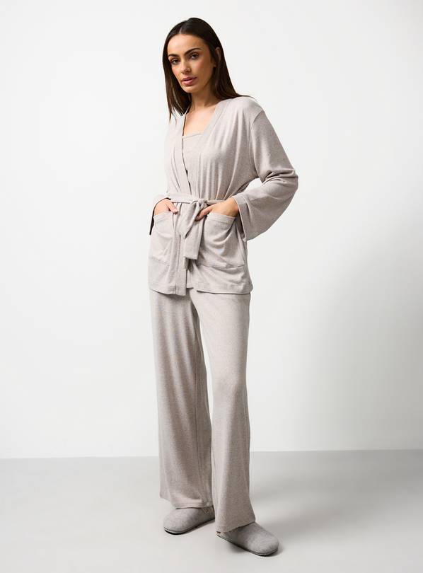 Oatmeal 3-Piece Snit Pyjama Set S