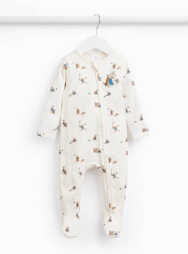 White Peter Rabbit Sleepsuit 6-9 months