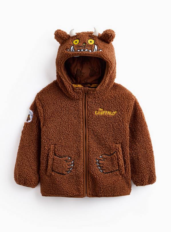 Brown Gruffalo Borg Zip Jacket 2-3 years
